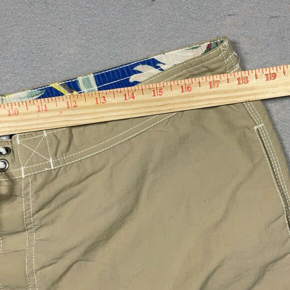 Polo‎ Ralph Lauren Board Shorts Men 36 Large Swim Shorts Cargo Lined Beige - Picture 4 of 12